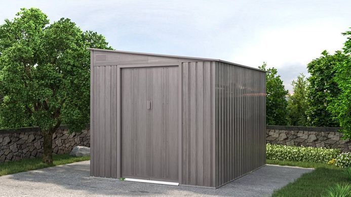 Металевий сарай для інструментів 214x257 см Hardmaister Jasper Світле дерево