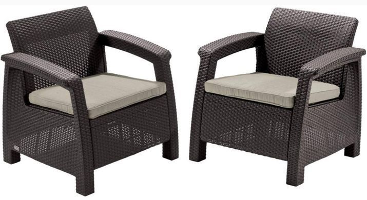 Вуличні меблі для саду коричневий Corfu Set Keter