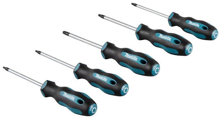 Набір викруток Makita 5шт. Torx (T10, T15, T20, T25, T30)