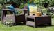 Вуличні меблі для саду коричневий Corfu Set Keter