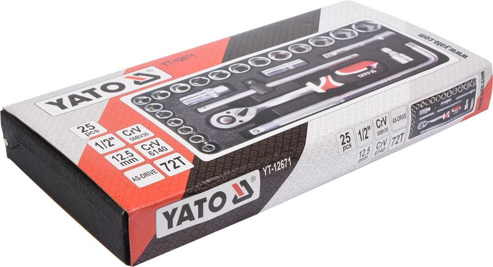 Набор торцевых головок Yato YT-12671, фото 3