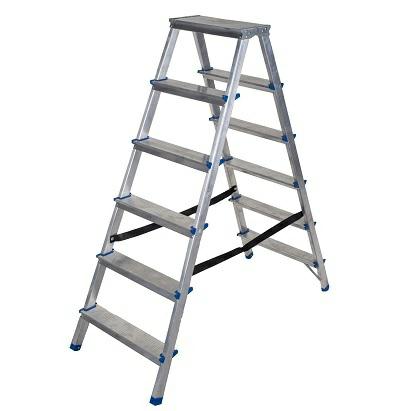 Лестница-табурет 6 ступеней 150 кг, складная, Awtools AW23029