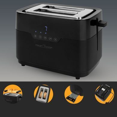 Тостер для сендвічів сенсорний 920 Вт ProfiCook PC-TA 1244 чорний