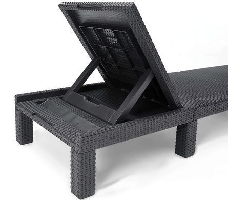 Шезлонг для саду Daytona Deluxe 2 шт коричневий під ротанг Keter