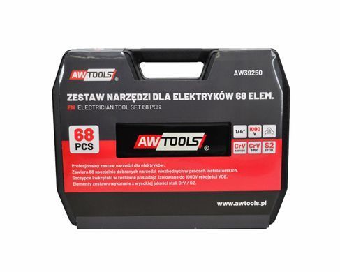 Awtools набор инструментов для электриков 68шт