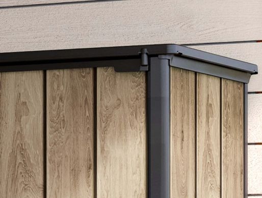 Садовый шкаф для хранения Deco Vertical 1400L Ashwood Keter