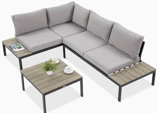 Набір садових меблів для тераси світло сірий Freemont Focus Garden