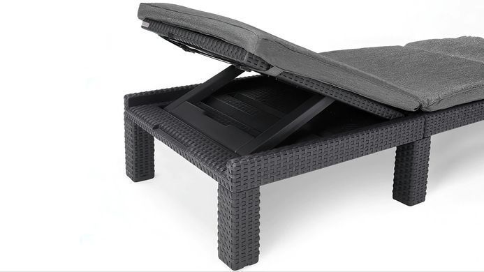 Шезлонг для саду Daytona Deluxe 2 шт коричневий під ротанг Keter
