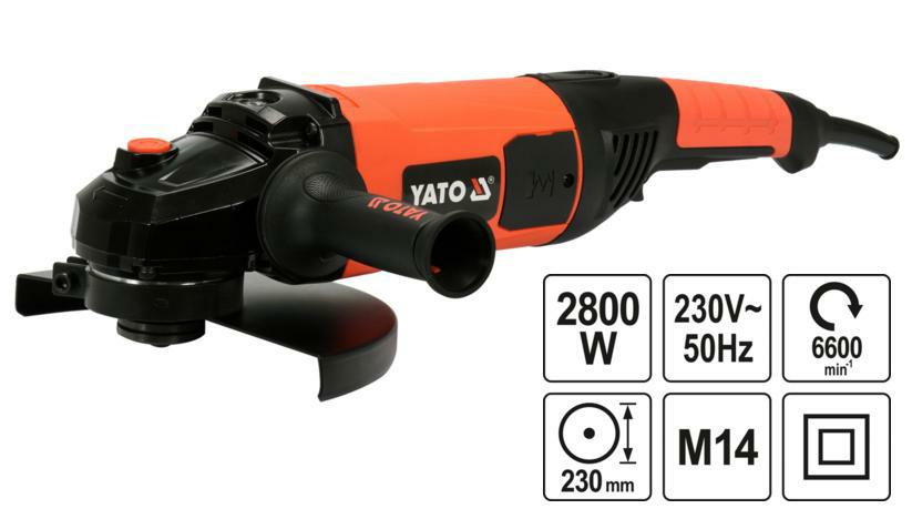 Болгарка Yato YT-82110 2800 Вт 230 мм с поворотной ручкой