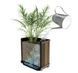 Кашпо декоративне квадратне Deco Square Walnut з автополивом Keter