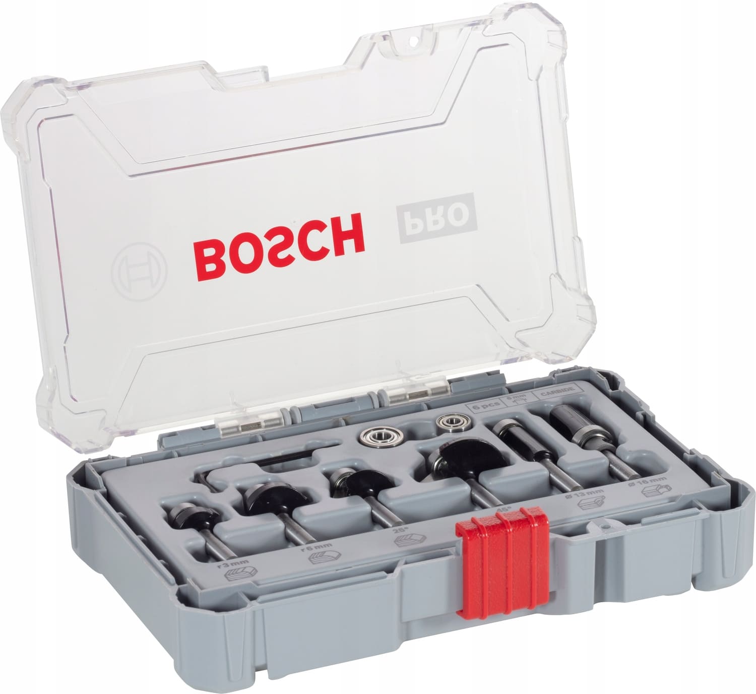 Набор фрез для дерева Bosch 6 шт., хвостовик 6 мм, фото 3