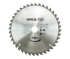 Пила дискова Yato 250x40x30 мм для різання деревини YT-6071