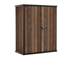 Шкаф для хранения садовый Deco Vertical 1400 л 2 полки Walnut Keter