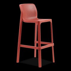 Табурет високий для веранди Nardi Net Stool червоний