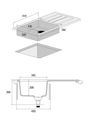 Кухонна мийка Concept Dg10c45bc