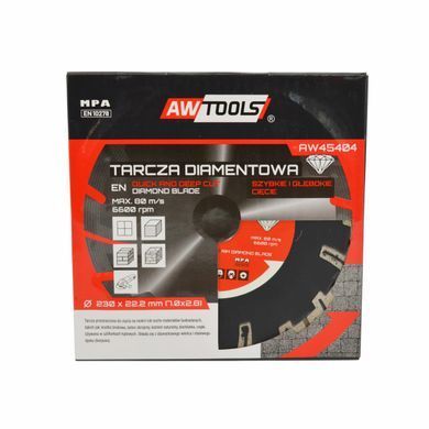Диск алмазный AWTOOLS 350x32 мм сегментный для глубокого резания бетона