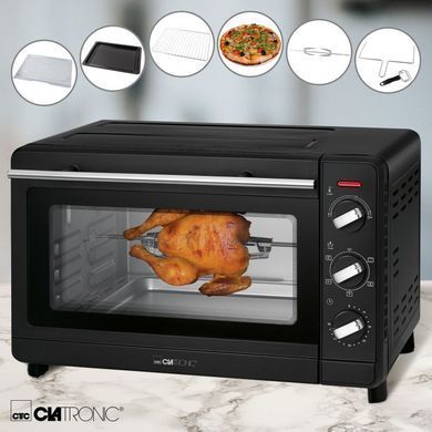 Електрична духовка настільна гриль 30 л 1500 Вт Clatronic MBG 3728