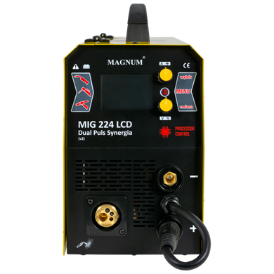 Зварювальний апарат MAGNUM MIG-224 LCD V2 DUAL PLUS SYNERGIA