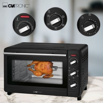 Електрична духовка настільна гриль 30 л 1500 Вт Clatronic MBG 3728