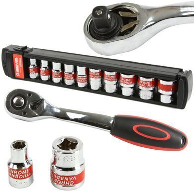 Набір торцевих ключів 1/2" 12el. 8-24mm /зажим/ Mar-Pol M58206