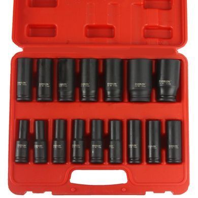 Ударні головки 1/2" 16 шт 10-32 мм Mar-Pol M58256