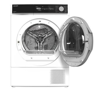 Сушильна машина Sharp KD-NHH9S8GW3-PL - 60,9 см - тепловий насос - 9 кг