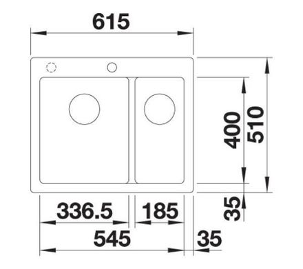 Кухонна мийка Blanco Pleon 6 Split 521691 - алюмметал