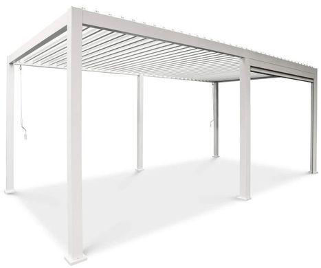 Рулонні штори для альтанки 4 м Gutroof Premium White 001436