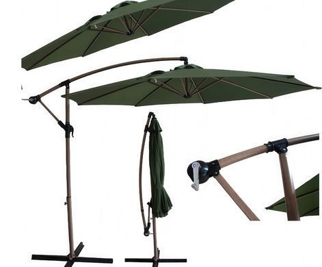 Парасолька для літнього майданчика 3 м Santopini Wood Focus Garden