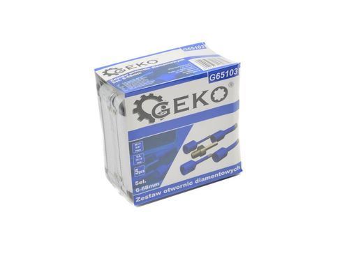 Набір алмазних коронок 5 штук 6-12 мм Geko G65103