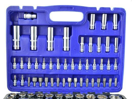 Набір торцевих ключів 1/2" та 1/4" 94 штуки Geko G10100