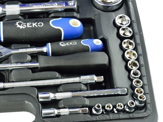 Набір торцевих ключів 1/2" та 1/4" 94 штуки Geko G10100