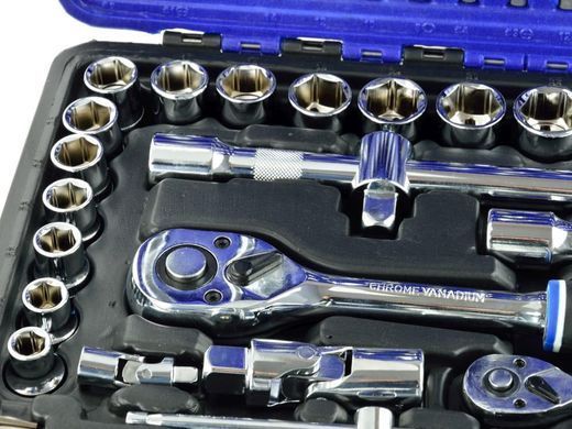 Набір торцевих ключів 1/2" та 1/4" 94 штуки Geko G10100