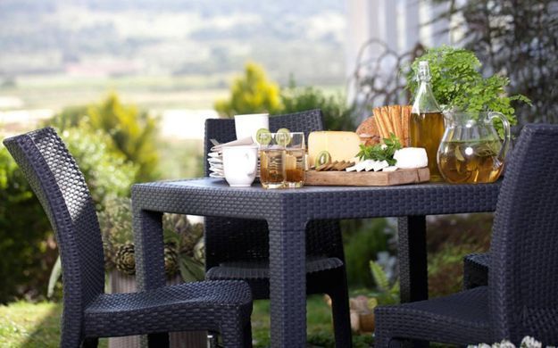 Набір садових меблів для тераси коричневий Iowa/Melody Quartet