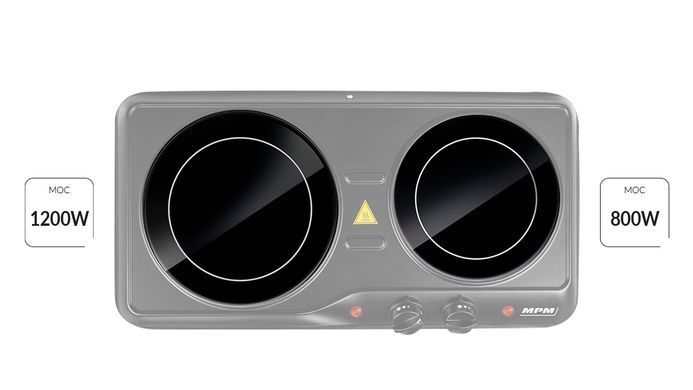 Настільна електрична плита MPM 1200 Вт MKE-21