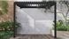 Тераса-пергола для саду настінна 3х3 м Premium Wall White Gutroof