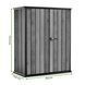 Шкаф для хранения садовый Deco Vertical 1400 л 2 полки Walnut Keter
