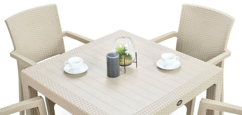 Меблі із пластику для вулиці Cappuccino Zenit Novussi