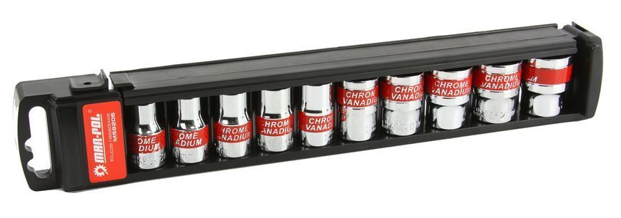 Набір торцевих ключів 1/2" 12el. 8-24mm /зажим/ Mar-Pol M58206
