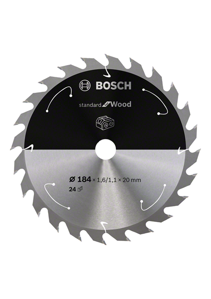 Диск пильный Bosch Standard Wood Accu 184x20 мм, фото 2