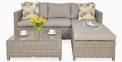 Уличная мебель для беседки из техноротанга Marco Caffe Beige
