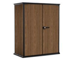 Садовый шкаф для хранения Deco Vertical 1400L 2 полки Venetian Brown Keter