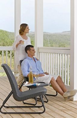 Меблі для тераси для двох графіт Rio Patio