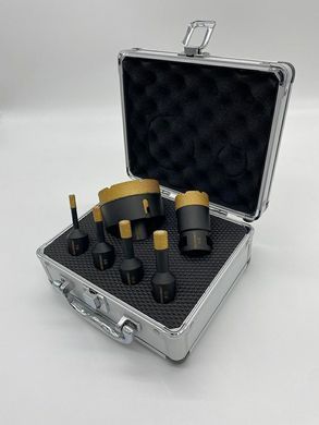 АЛМАЗНА КОРОНКА M14 НАБІР 6/8/10/12/25/35/68mm СВЕРДЛІННЯ НА СУХО /INDIAN PROFESSIONAL