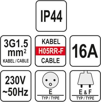 Yato Удлинитель прорезиненная 40м 81024