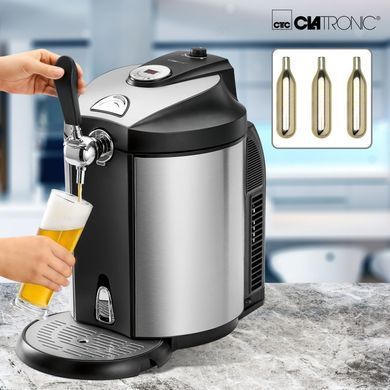Дозатор пива диспенсер із функцією охолодження 5 л 65 Вт Clatronic BZ 3740