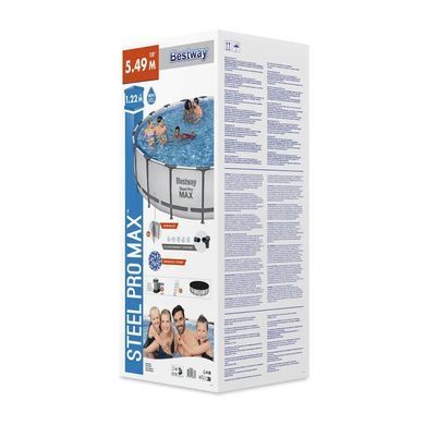 Басейн сімейний каркасний круглий Steel Pro Max Bestway 56462