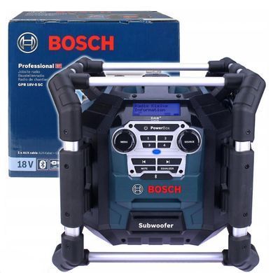 Радіоприймач акумуляторний Bosch Professional GPB 18V-5 SC