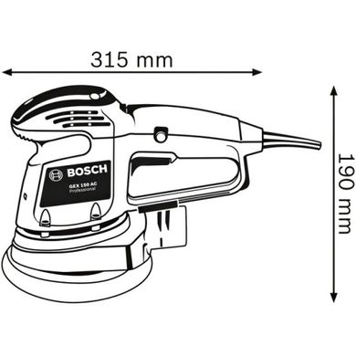 Ексцентрикова шліфувальна машина Bosch Professional GEX 34-150