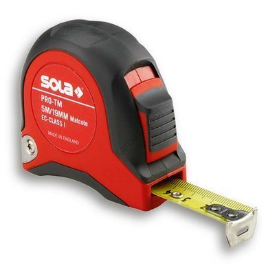 Рулетка SOLA PRO-TM, 19 мм x 5 м